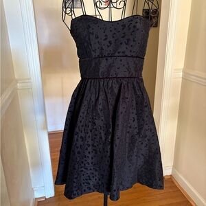 Vintage y2k Black Strapless Mini Dress